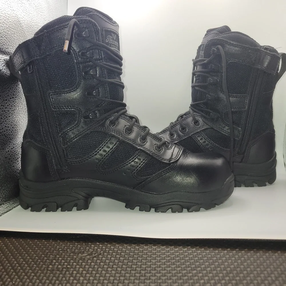 Thorogood Gen-flex2 8 Side Zip Composit Toe Tactical Boot Black 8046191 Mens 6.5